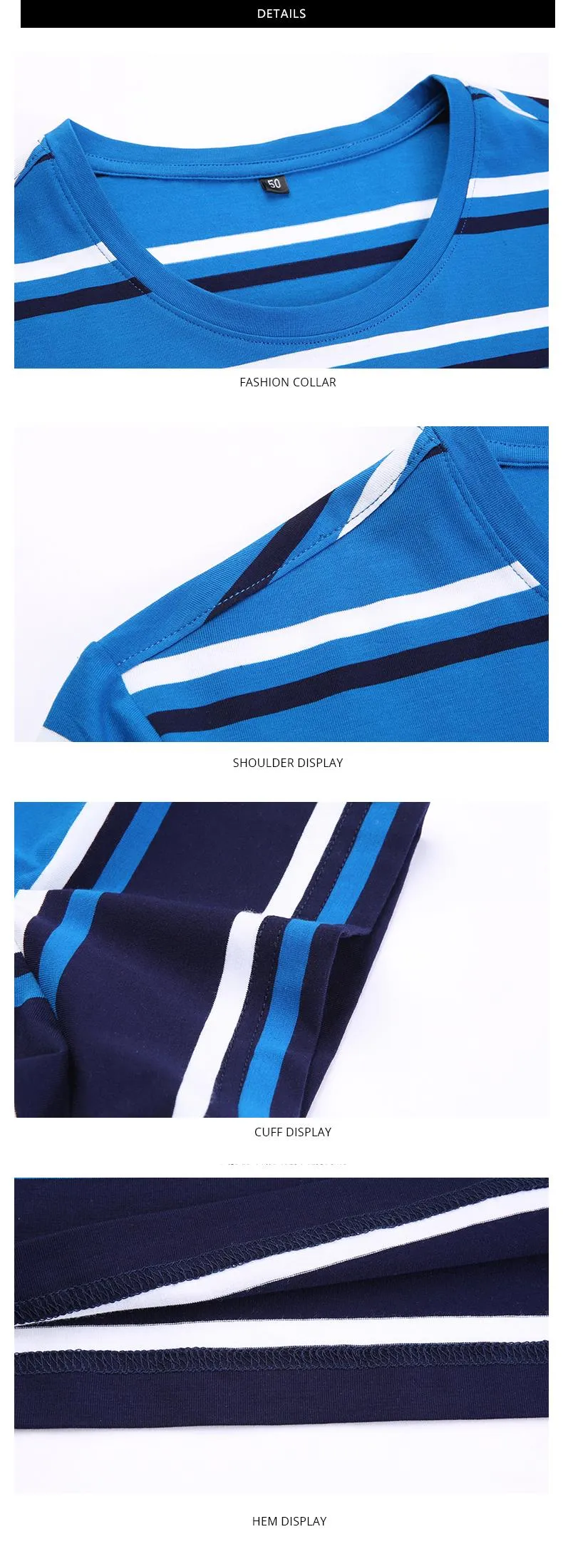 2019 New Fashion Brand T Shirt For Men O Neck Trending Street Wear Tops Summer Striped Boys Short Sleeve T-Shirt Mens Clothing
