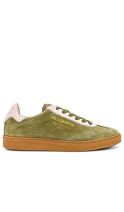 ALLSAINTS Thelma Suede Sneaker in Olive