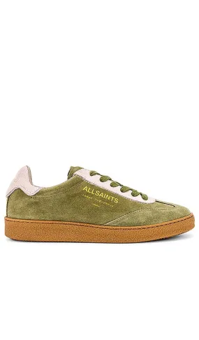 ALLSAINTS Thelma Suede Sneaker in Olive