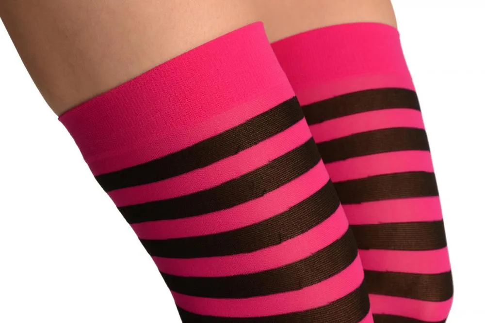 Black & Pink Stripes