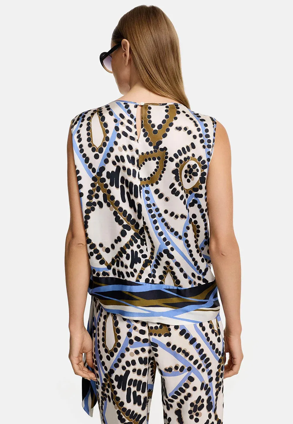 CATNOIR Tie Patterned Top