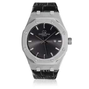 Classic Fusion Black Leather Strap watch