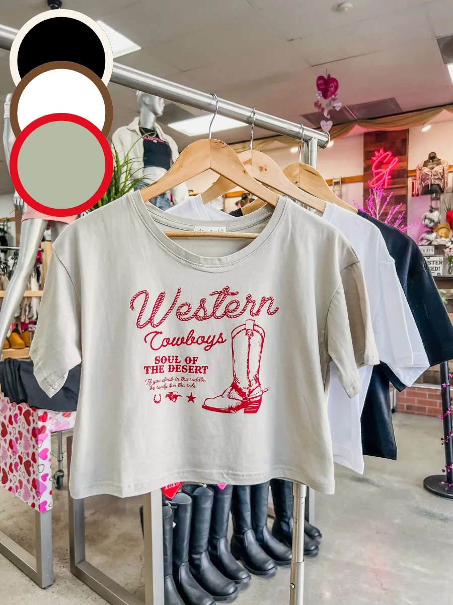 Cowboys Loose Fit Cropped Tee