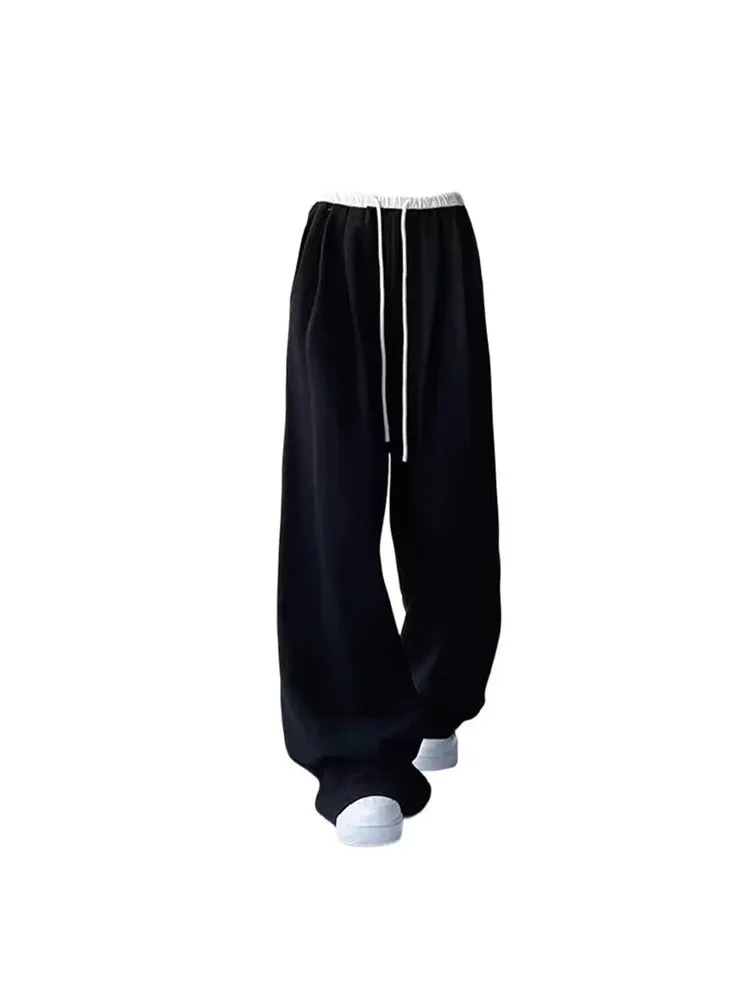 Damen Gothic Jogginghose in Schwarz – Lässig & Oversize