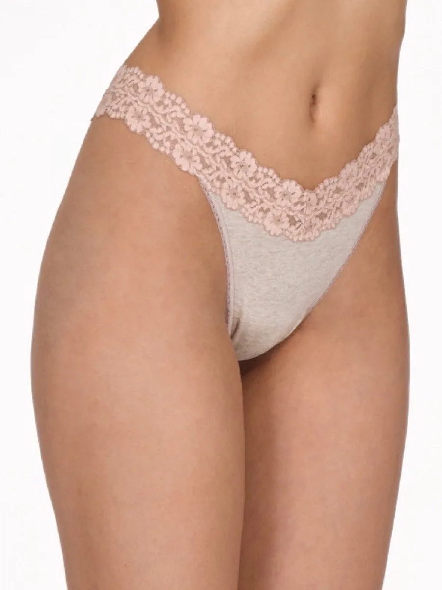 Hanky Panky Heather Jersey Rise Thong
