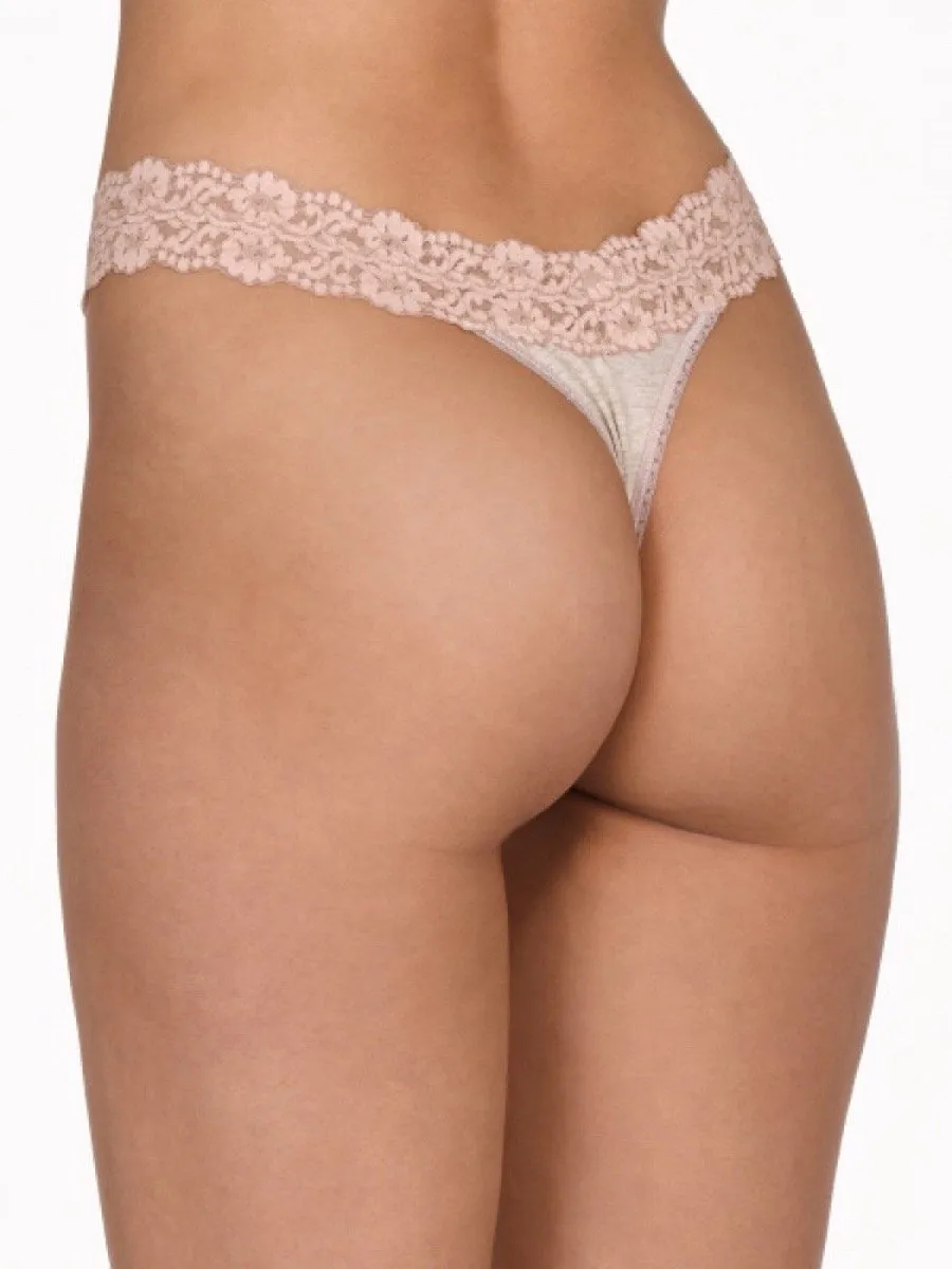 Hanky Panky Heather Jersey Rise Thong