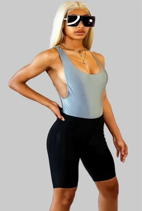 Just Precious....Nylon Low Cut Sides Bodysuit Just Precious....Nylon Low Cut Sides Bodysuit