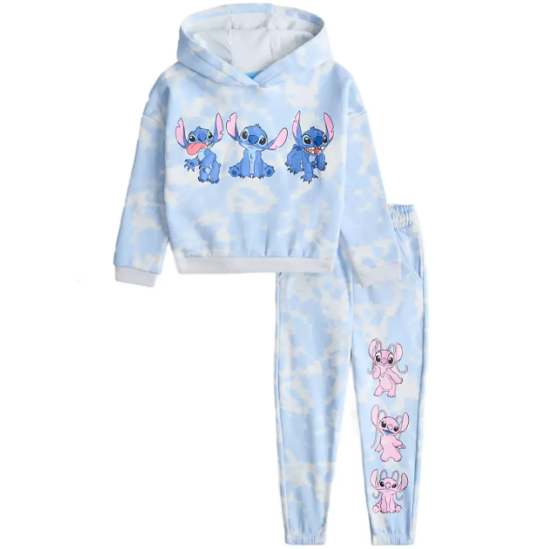 LILO & STITCH Tie Dye Hoodie & Jogging Pants Set
