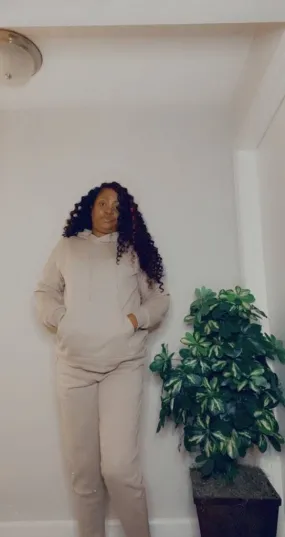 Mocha me Jogging/hoodie set plus size