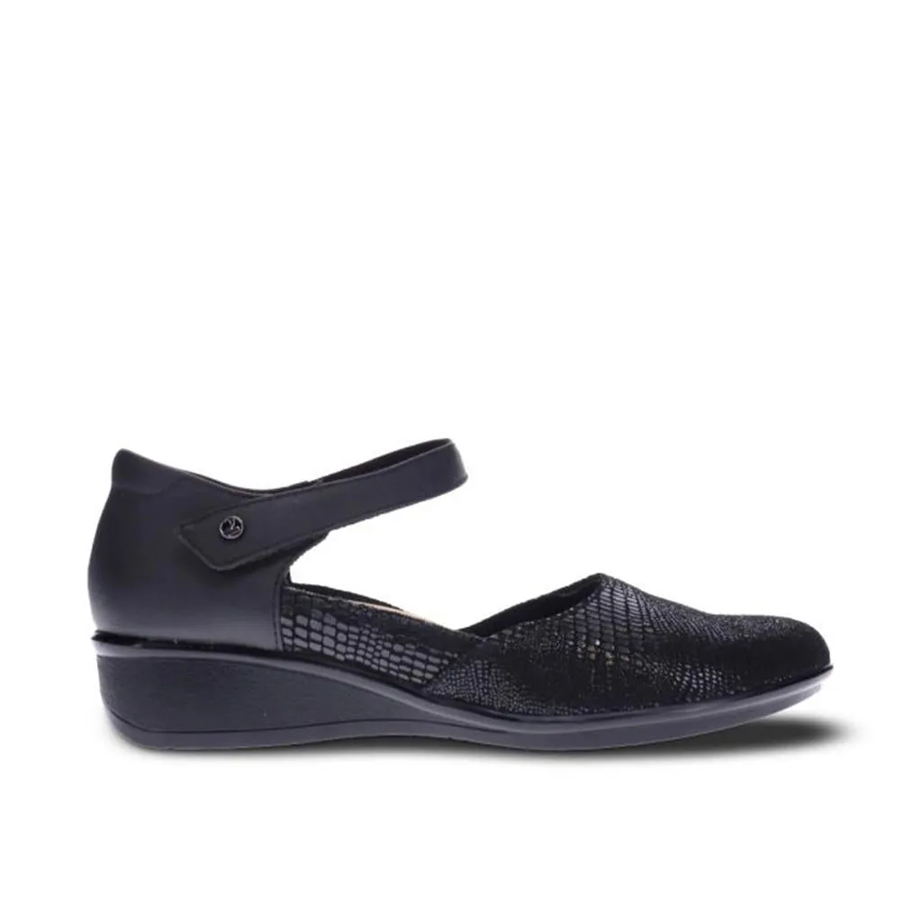 Osaka Mary Jane - Black/Black Lizard