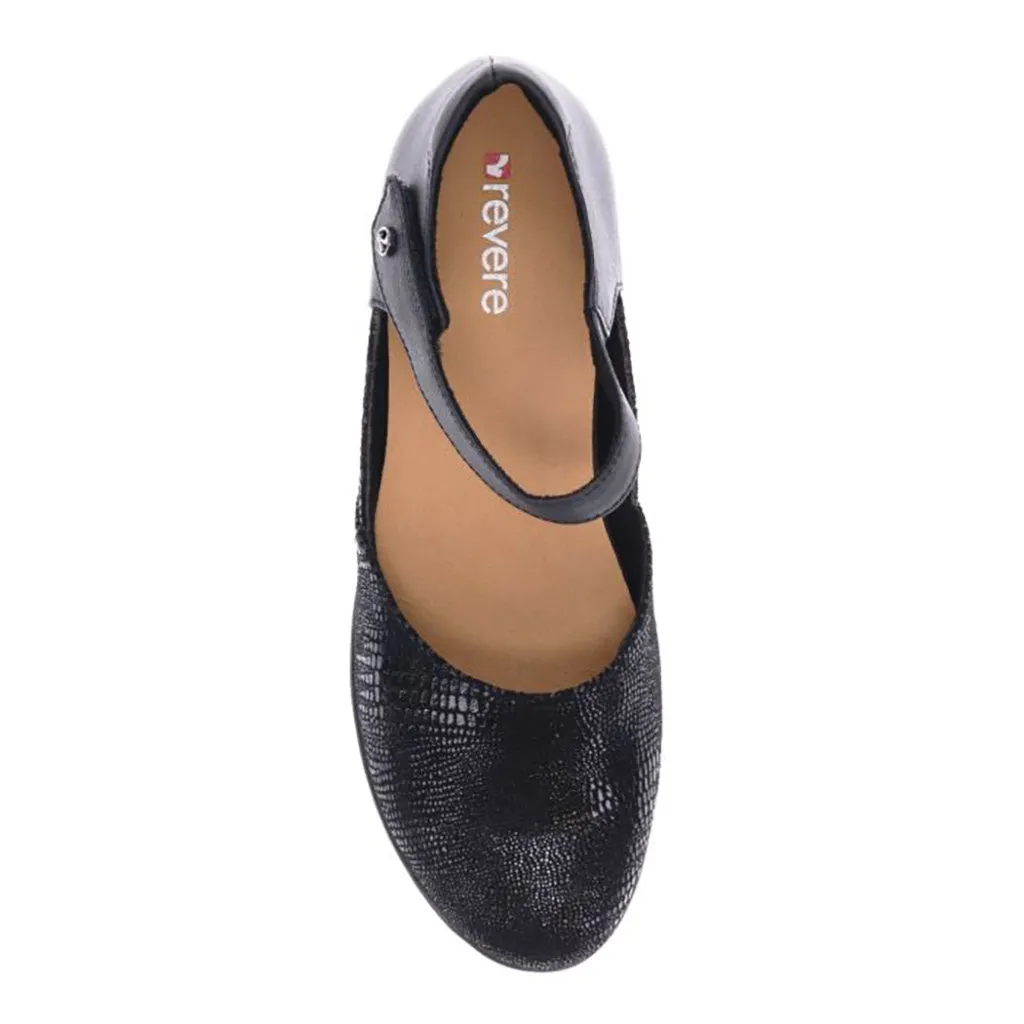 Osaka Mary Jane - Black/Black Lizard