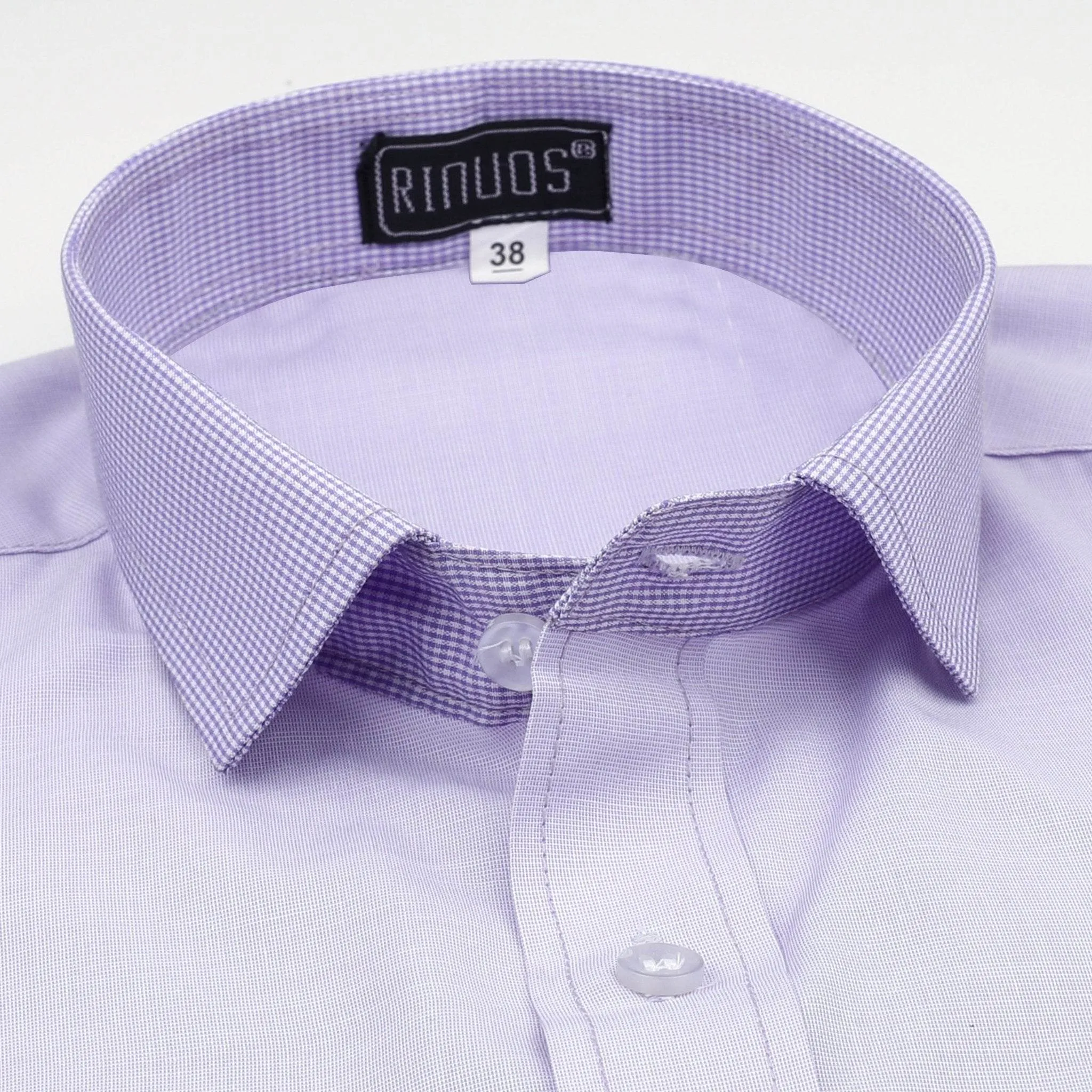 Purple Checkered Cotton Shirt