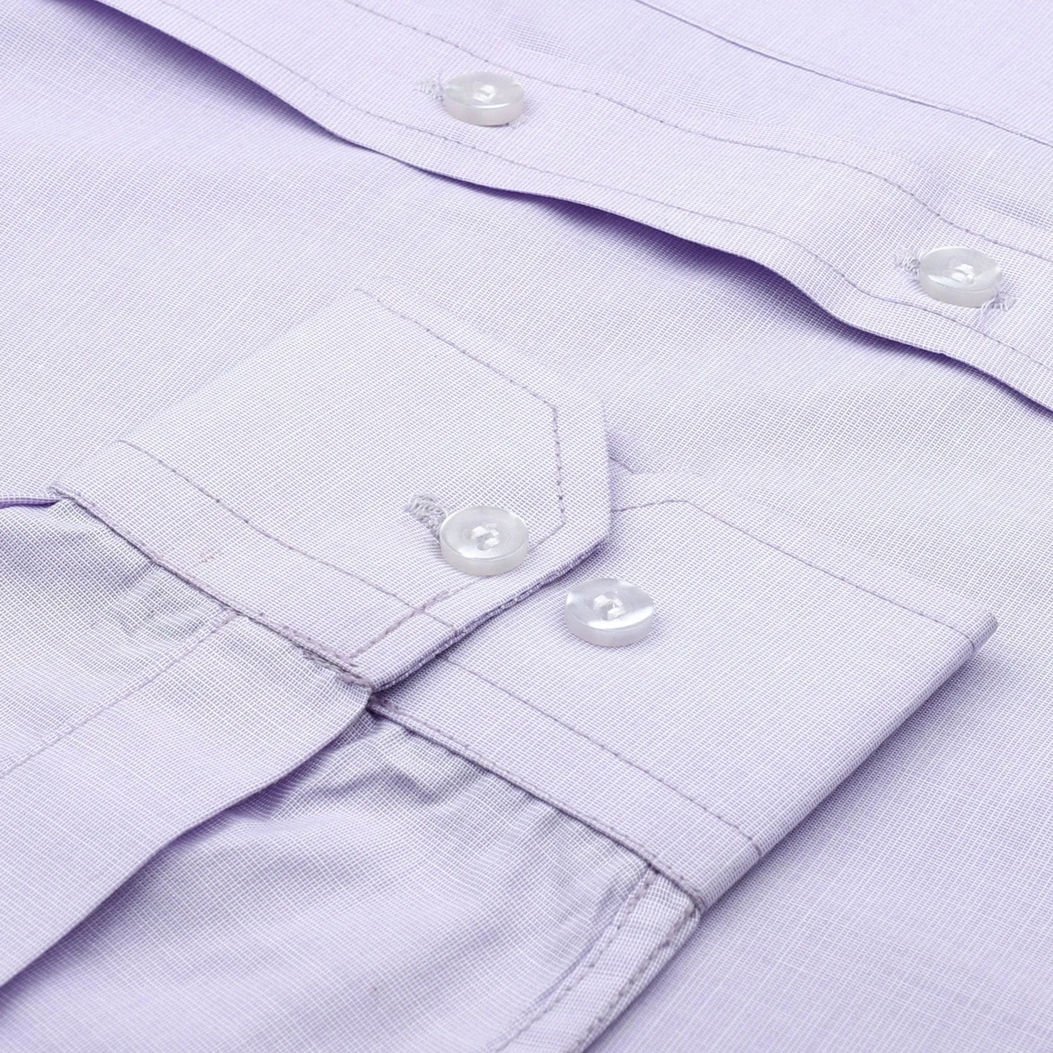 Purple Checkered Cotton Shirt