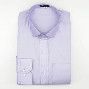 Purple Checkered Cotton Shirt