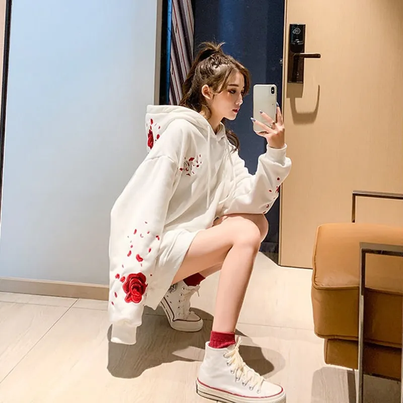 Rose Loose Fit Hoodie