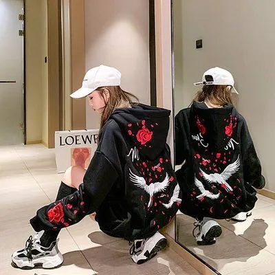 Rose Loose Fit Hoodie