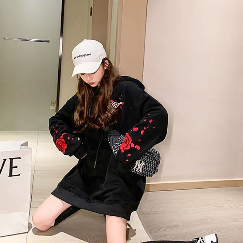 Rose Loose Fit Hoodie
