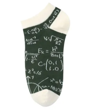 SF1182 Green Math Whiz Low Cut Socks