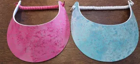 Sun Visors - Glitzy Pink and Glitzy Aqua