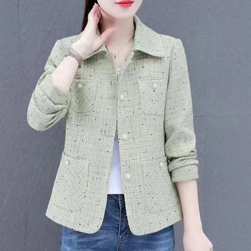 Women‘s Casual Elegant Lapel Jacket