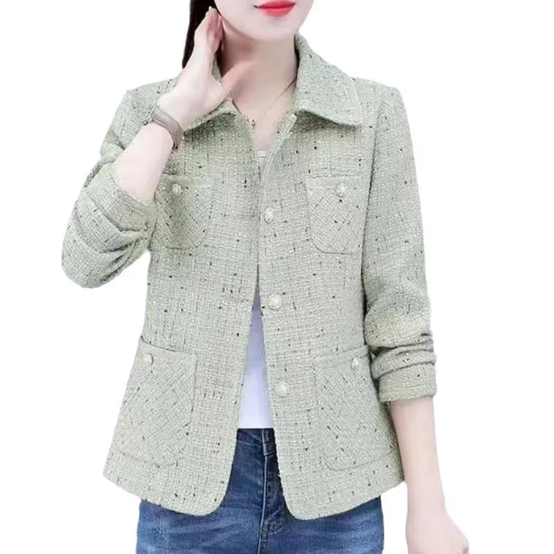 Women‘s Casual Elegant Lapel Jacket