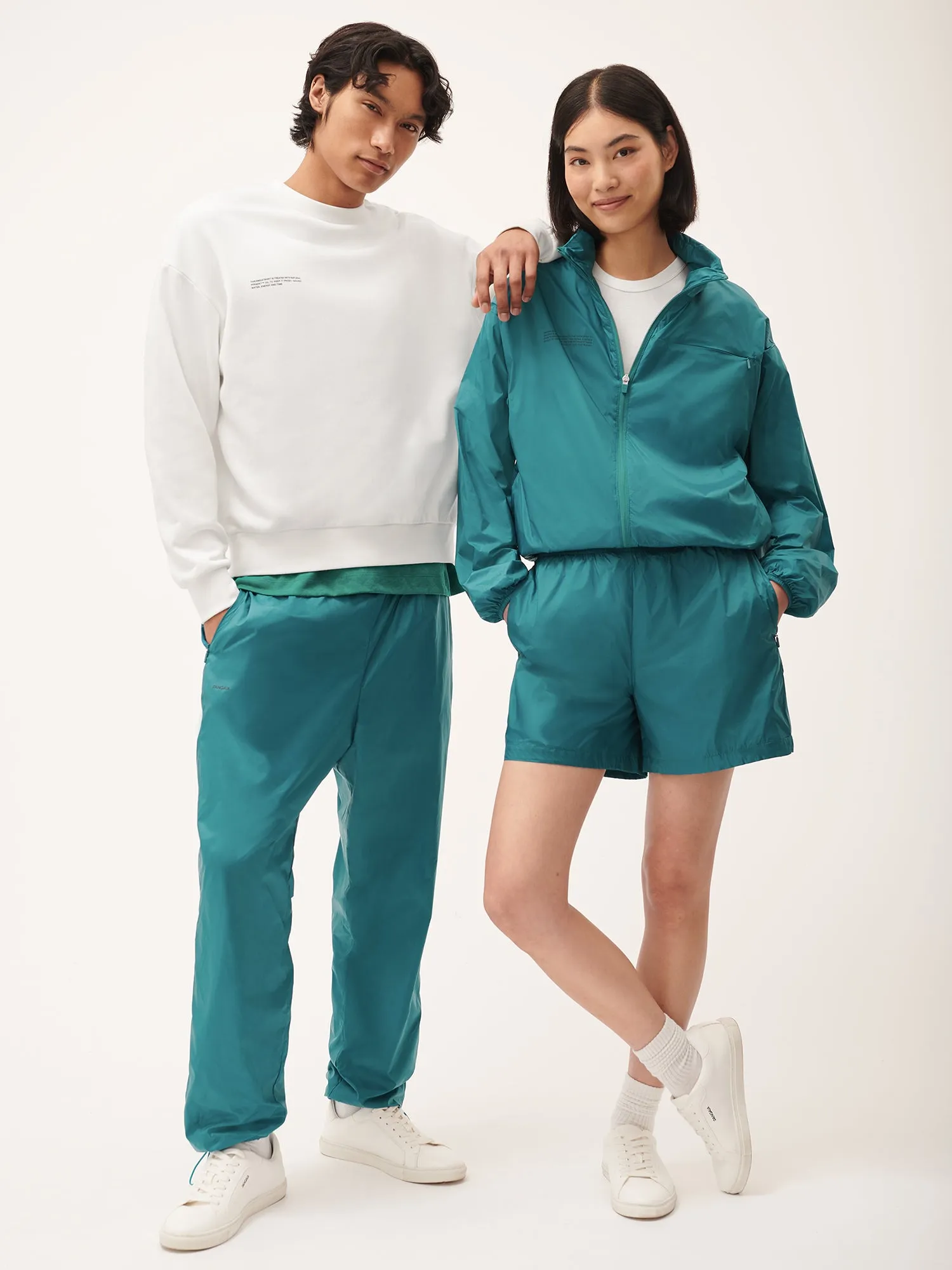 Womens DNA Recycled Nylon Track Pants—scarab teal